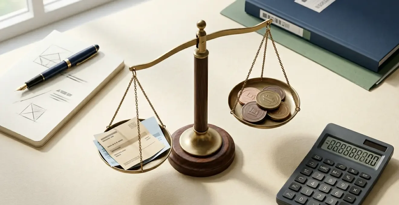 Strategic director remuneration planning with salary and dividend documentation on a minimalist professional desk