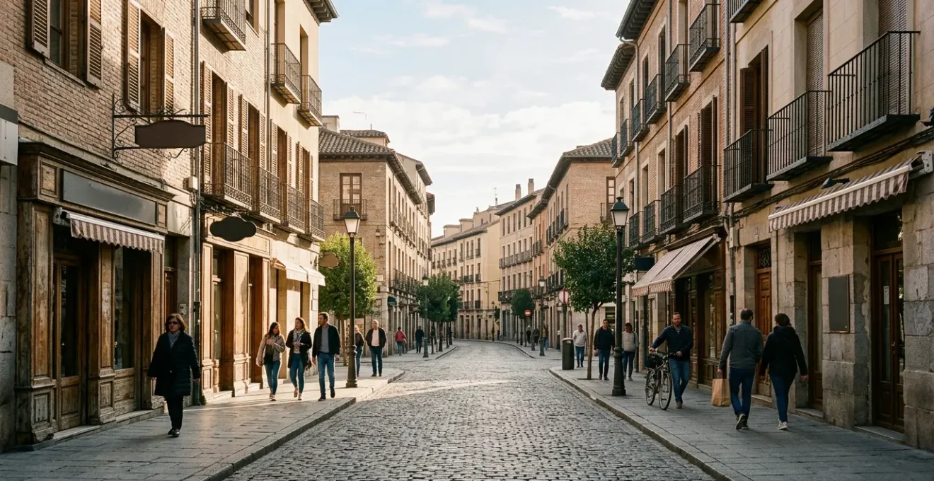 First-time buyer viewing mixed-use property with retail space below residential apartment