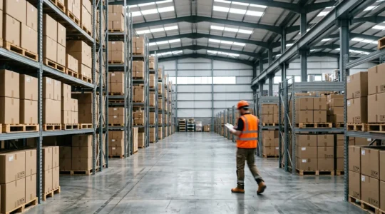 Strategic supply chain operations showing UK import logistics coordination